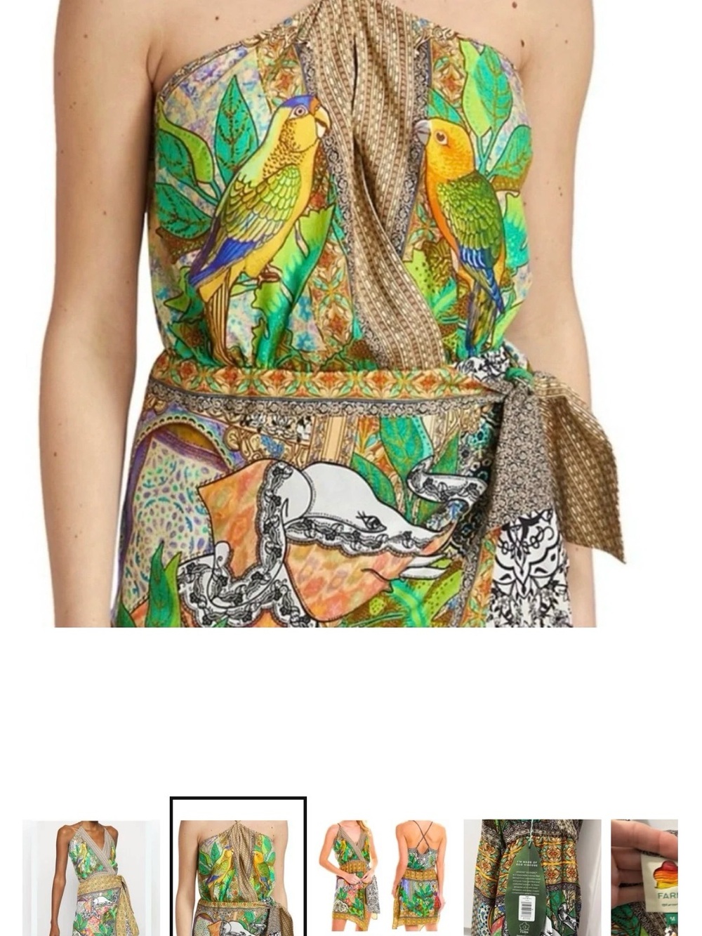 Farm Rio Gayatri Mini Dress features - Picture 2 of 6